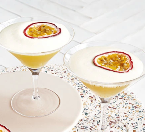 Alcohol free passion fruit martini