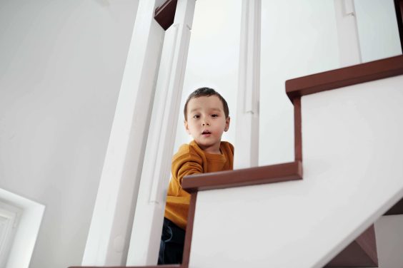 Child on Stairs