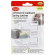 71 3 Drawer and Cupboard Spring Latches 2 Pack